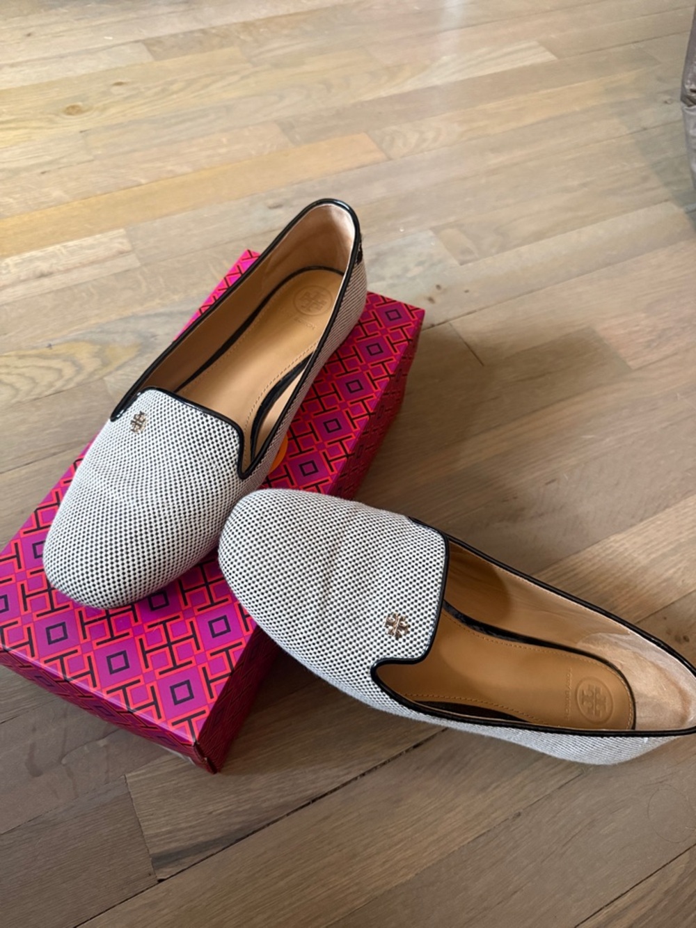 Tory Burch Samantha Woven Slip-On Loafers
